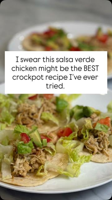 Salsa Verde Chicken Tacos