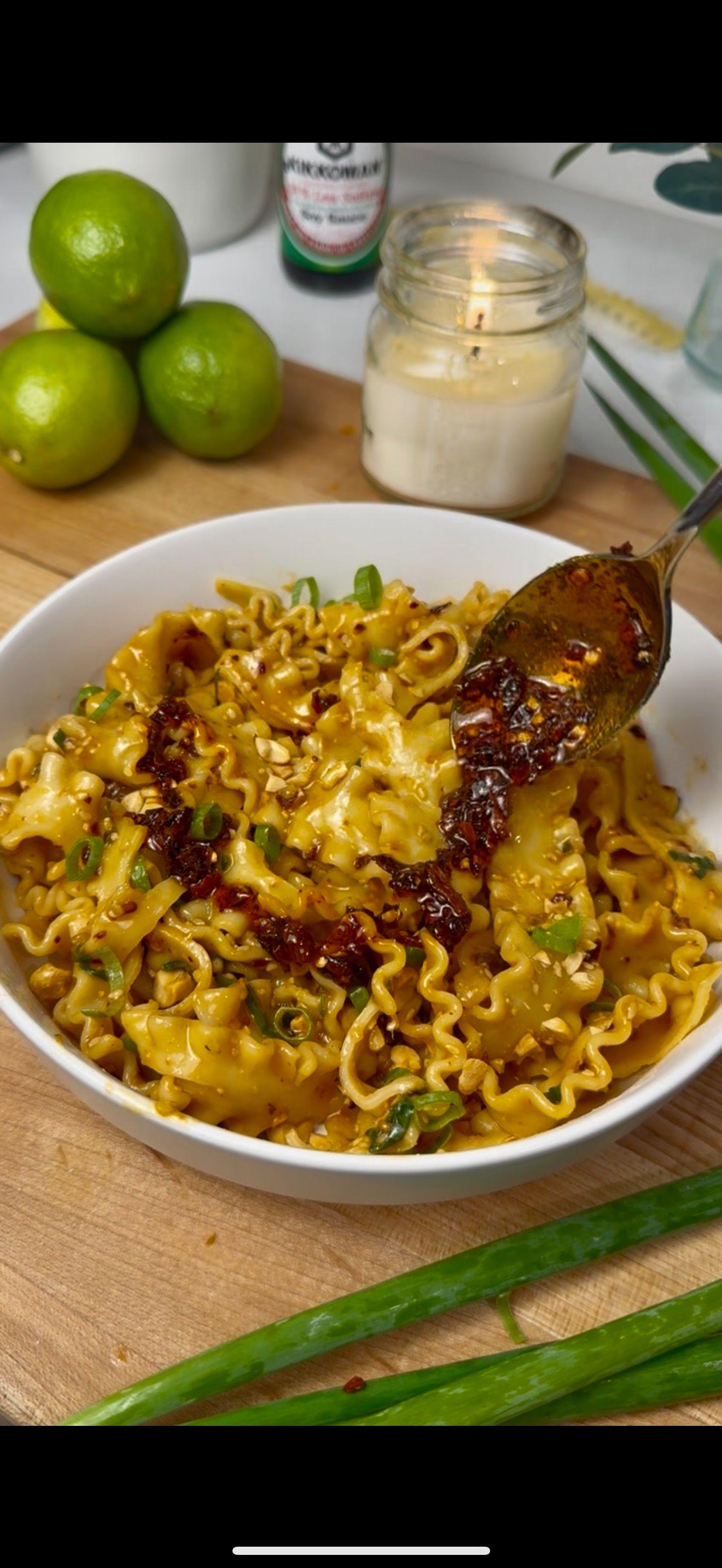 10 Minute Peanut Chili Oil Noodles