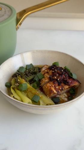 viral miso chicken & brothy rice 🤎