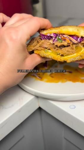 Crockpot Pulled Pork with Red Slaw