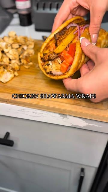 CHICKEN SHAWARMA WRAPS