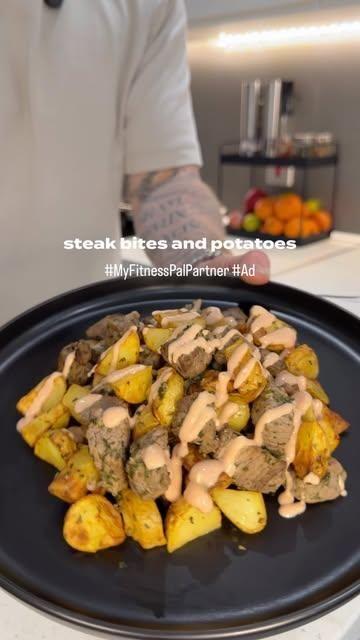 Garlic Steak Bites & Potatoes