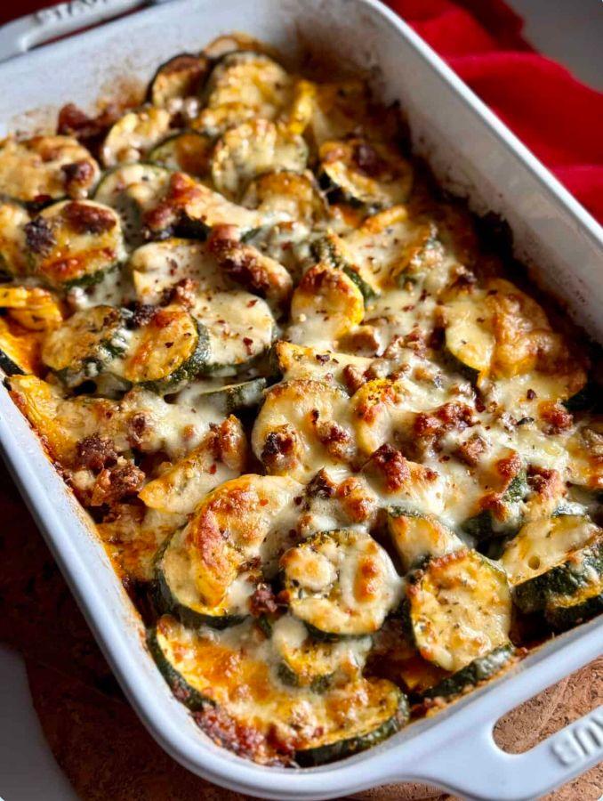 Ground Beef Zucchini Bake