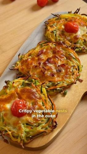 Crispy, colorful vegetable nests 🪺🥕