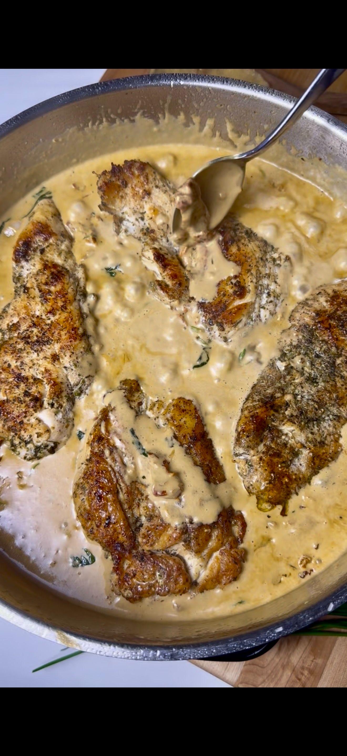 Marry Me Chicken with Garlic Mashed Potatoes