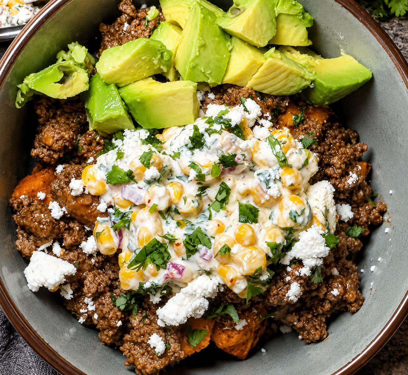 Street Corn Sweet Potato Bowls