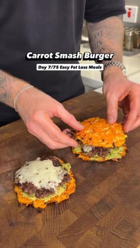 Carrot Smash Burger 🍔