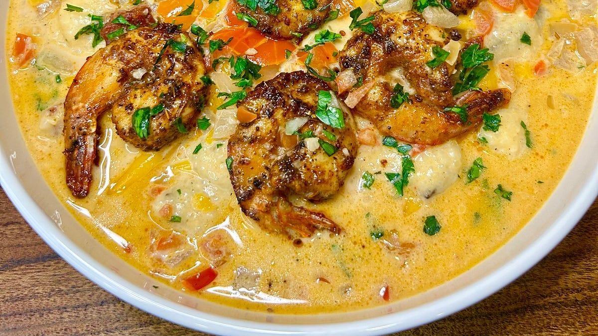 Cajun Shrimp And Grits 