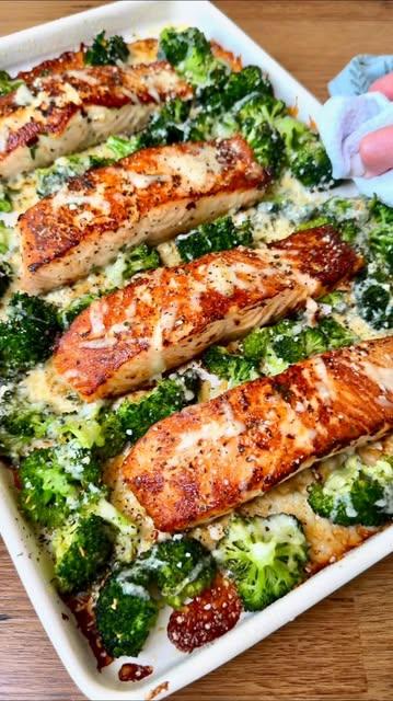 CAESAR BAKED SALMON