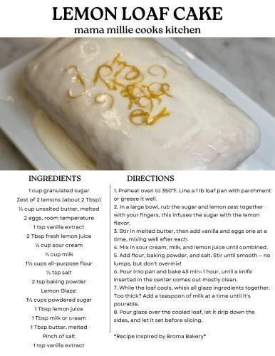 LEMON LOAF CAKE