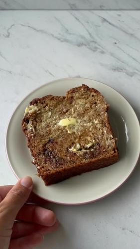 Sourdough banana bread