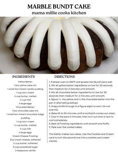 MARBLE BUNDT CAKE