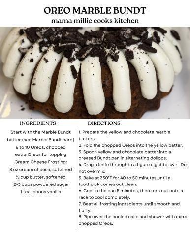 OREO MARBLE BUNDT