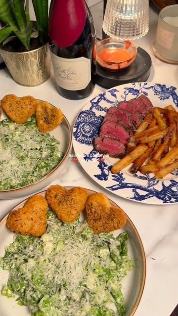 Simple Valentine’s Day dinner at home 💘