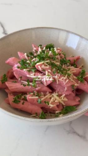 HIGH PROTEIN BEETROOT PASTA