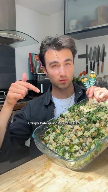 Crispy Kale, Cauli, Quinoa salad 🥗