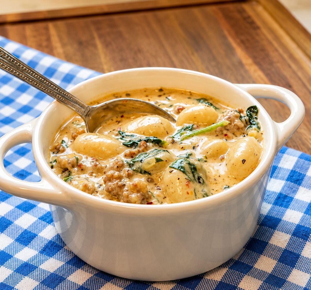Italian Sausage Gnocchi Soup