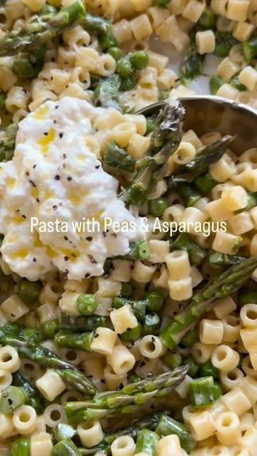 Pasta with Peas and Asparagus