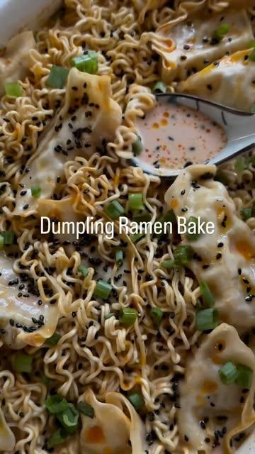 Dumpling Ramen Bake