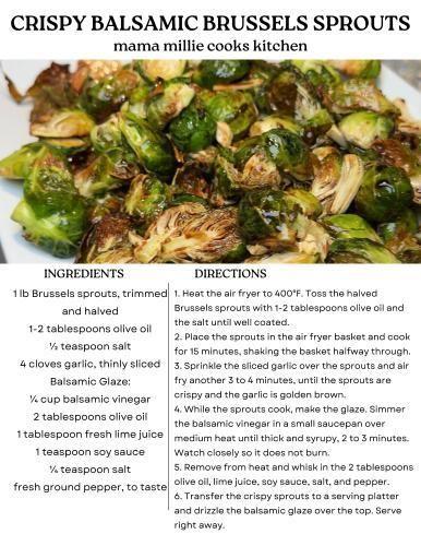 CRISPY BALSAMIC BRUSSELS SPROUTS