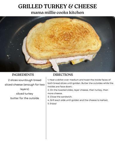 GRILLED TURKEY & CHEESE