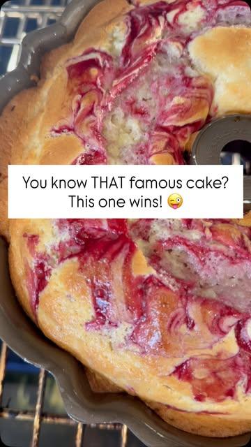 White Chocolate Raspberry Bundt Cake