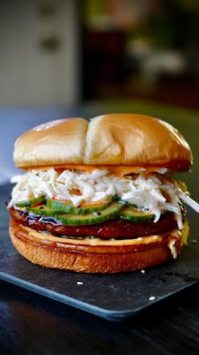 Sweet & Sticky Glazed Tuna Burgers