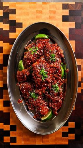 Garlic Chili Crisp Fried Chicken 🧄🌶️